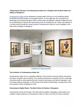 Exploring the Essence of Contemporary Indian Art_ A Glimpse into the Best Online Art Gallery in Bengaluru_