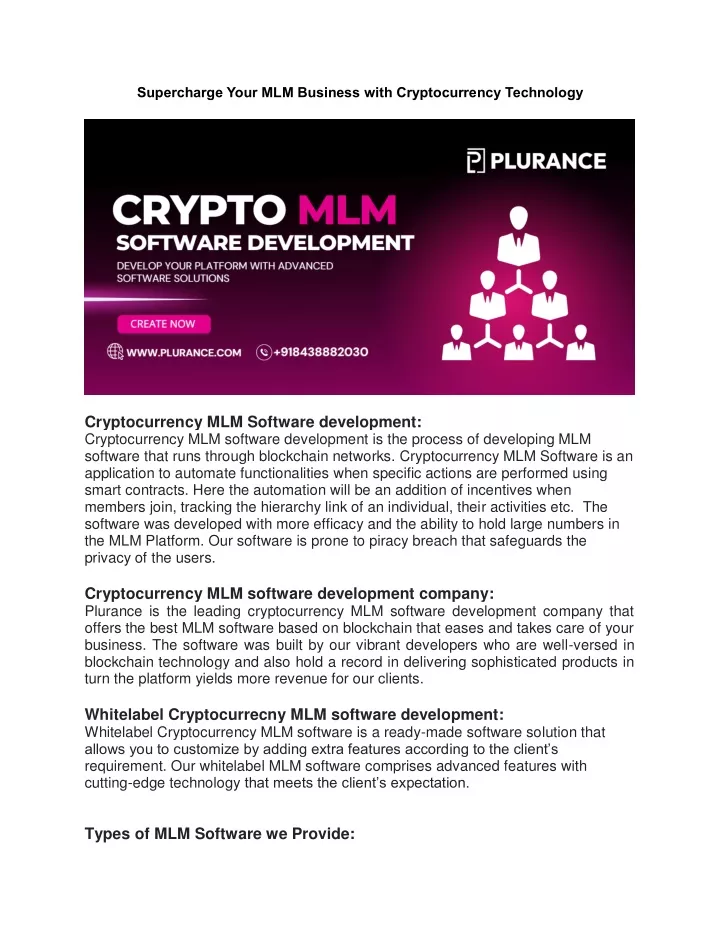 supercharge your mlm business with cryptocurrency