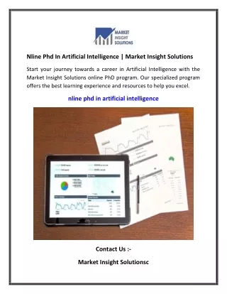 Nline Phd In Artificial Intelligence   Market Insight Solutions