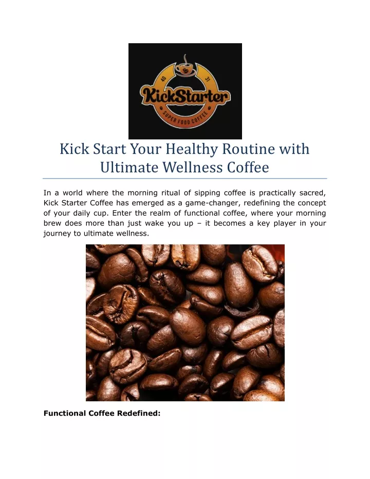 kick start your healthy routine with ultimate