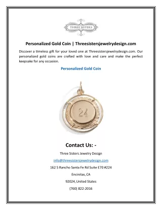 Personalized Gold Coin