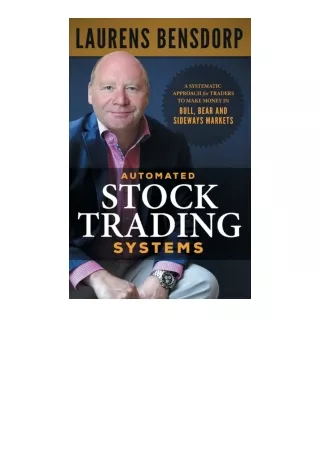 Download Automated Stock Trading Systems A Systematic Approach For Traders To Ma