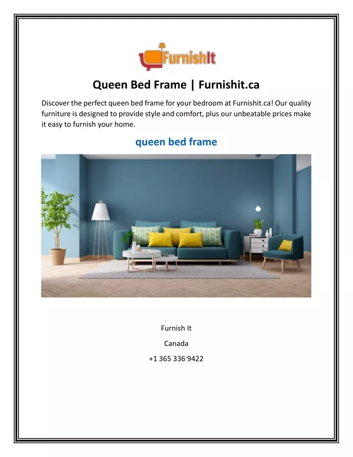 queen bed frame furnishit ca
