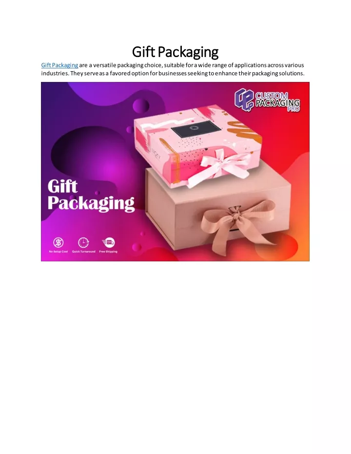 gift packaging gift packaging