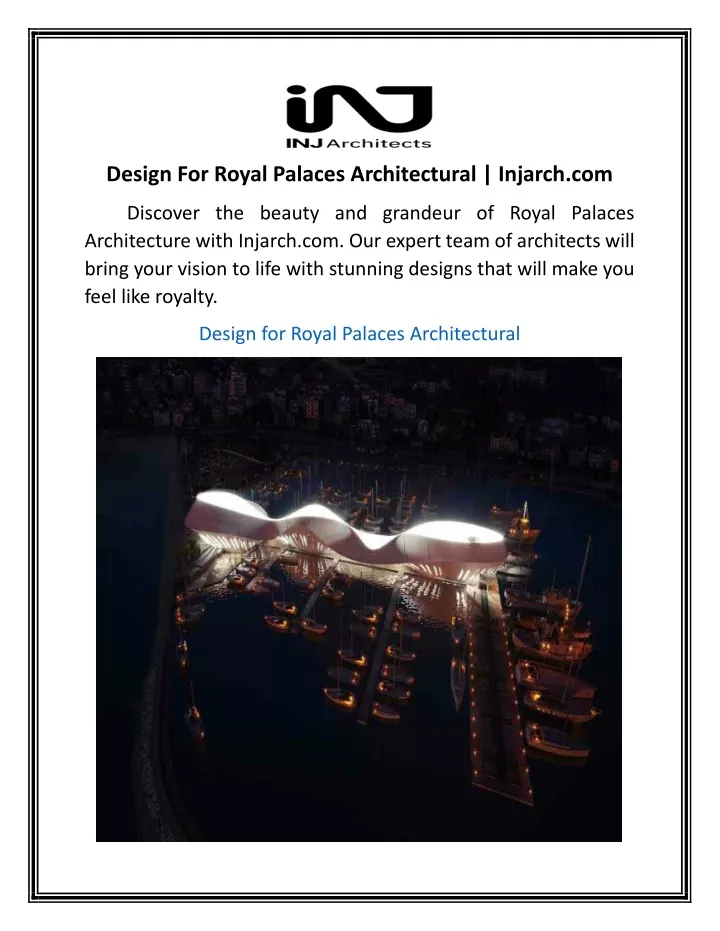 design for royal palaces architectural injarch com
