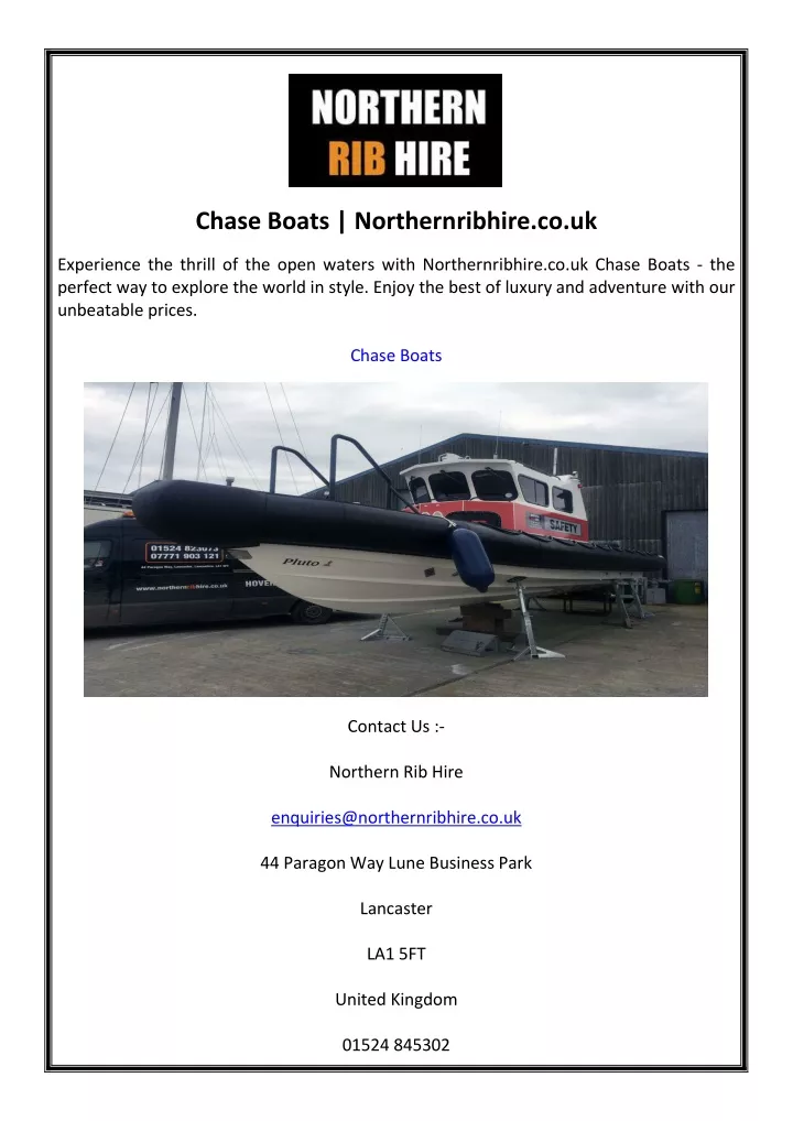 chase boats northernribhire co uk