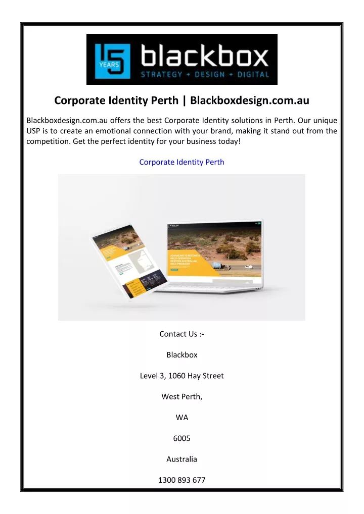 corporate identity perth blackboxdesign com au