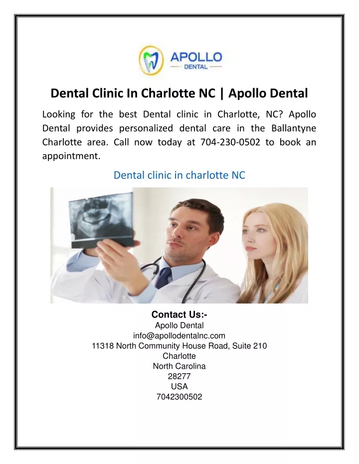 dental clinic in charlotte nc apollo dental