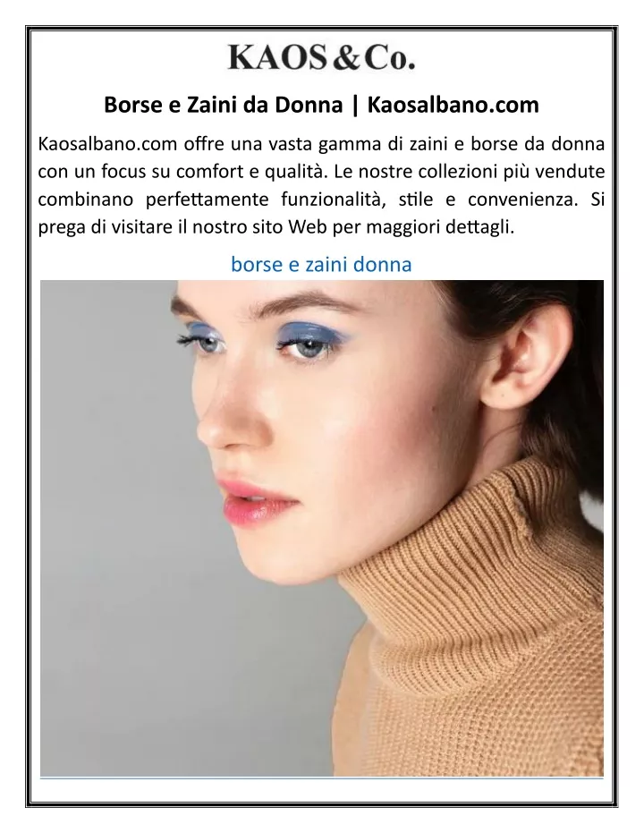 borse e zaini da donna kaosalbano com