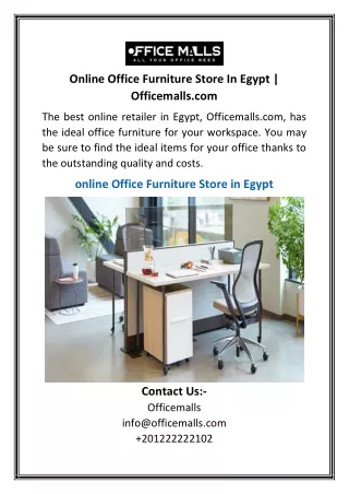 Online Office Furniture Store In Egypt  Officemalls.com