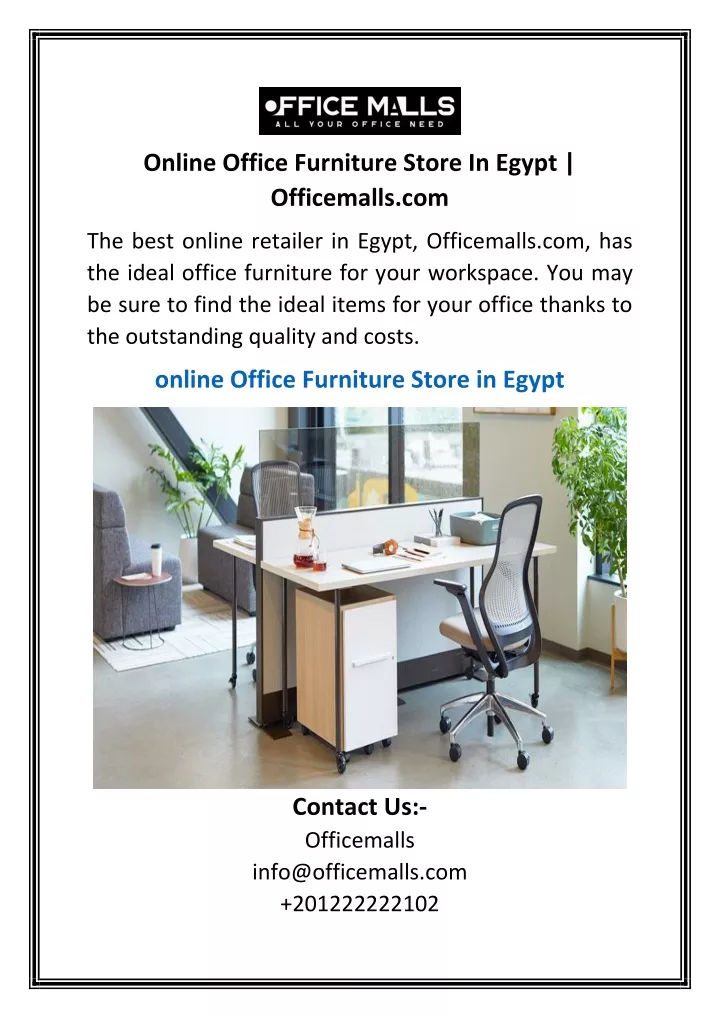 online office furniture store in egypt