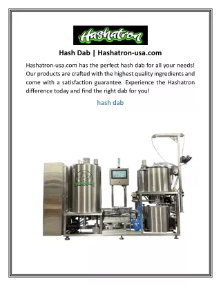 hash dab hashatron usa com