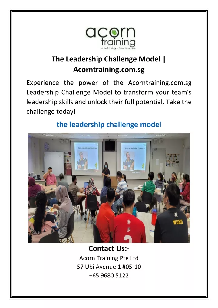 the leadership challenge model acorntraining