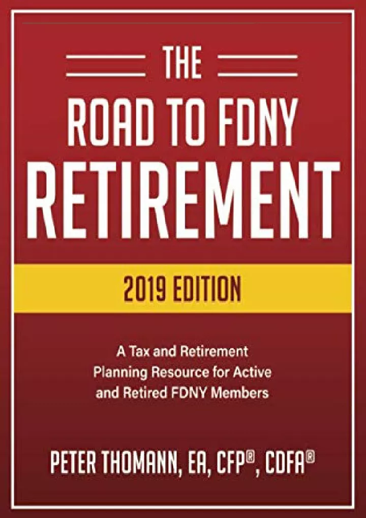 pdf read online the road to fdny retirement 2019