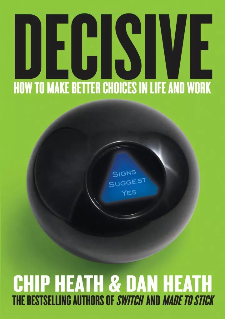 pdf read online decisive how to make better