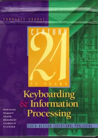 [PDF] DOWNLOAD [PDF] DOWNLOAD  Century 21 Keyboarding & Information Processing: