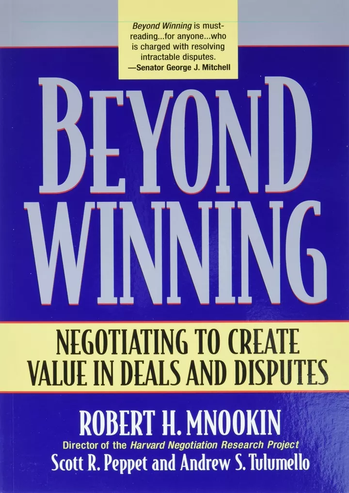 get pdf download beyond winning negotiating