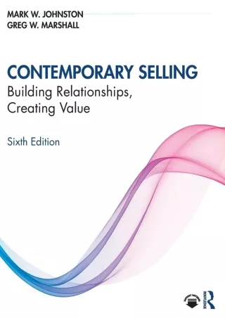 PDF/READ/DOWNLOAD Read ebook [PDF]  Contemporary Selling: Building Relationships
