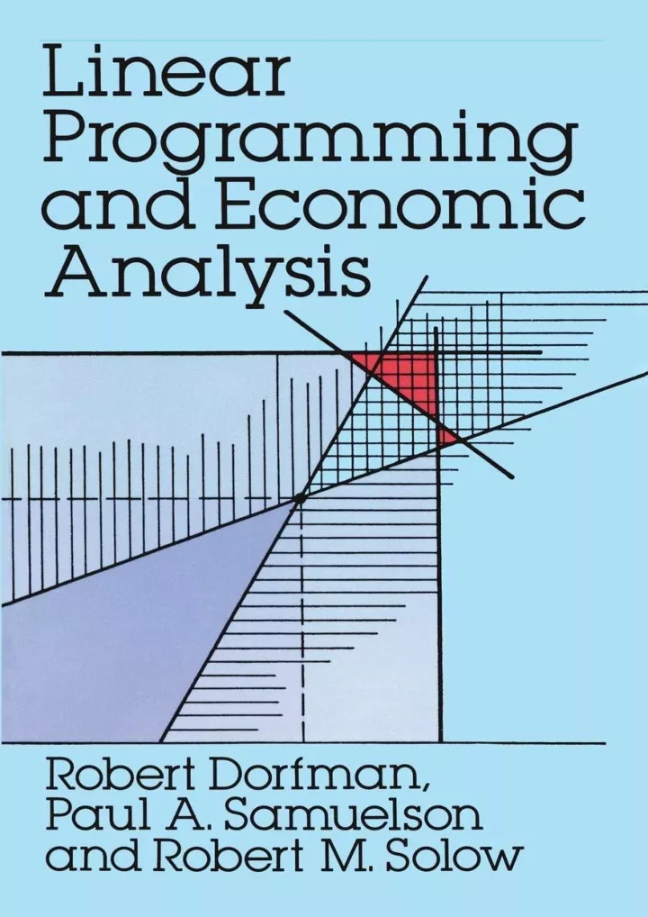 pdf read online linear programming and economic