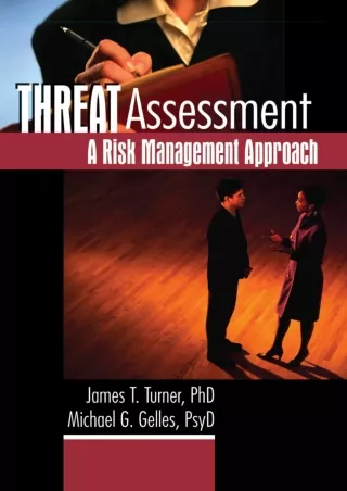 DOWNLOAD/PDF [READ DOWNLOAD]  Threat Assessment: A Risk Management Approach kind