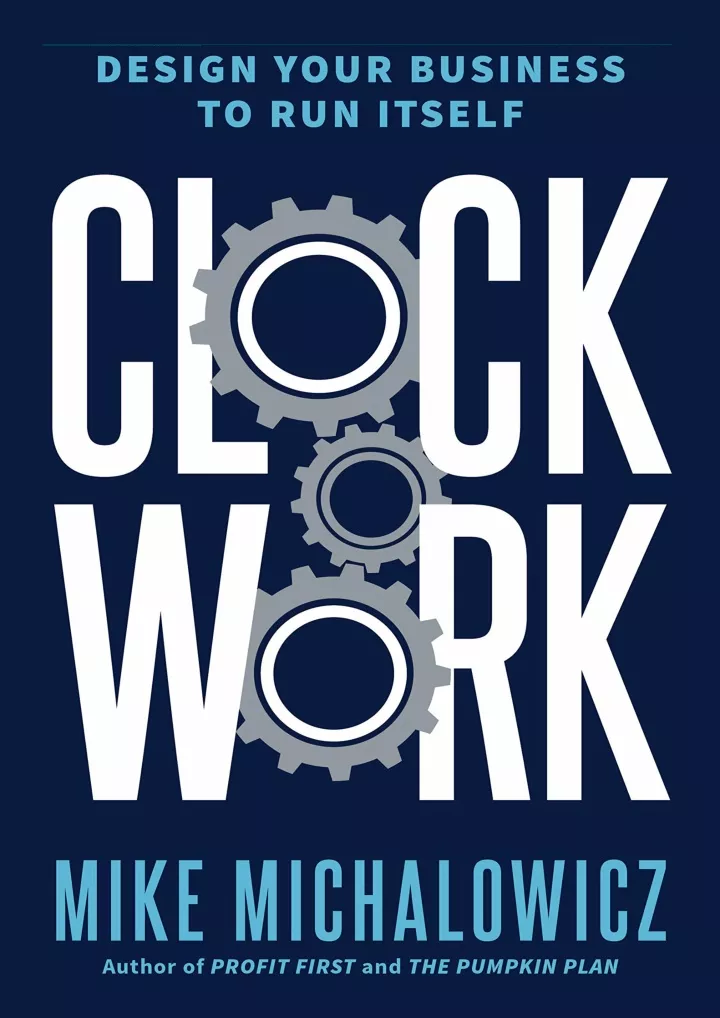 read pdf clockwork design your business