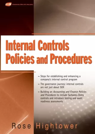 PDF/READ/DOWNLOAD DOWNLOAD/PDF  Internal Controls Policies and Procedures androi