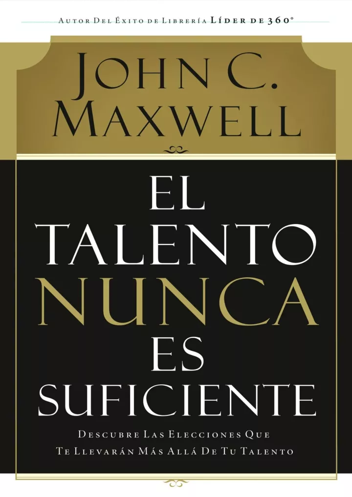 pdf el talento nunca es suficiente descubre