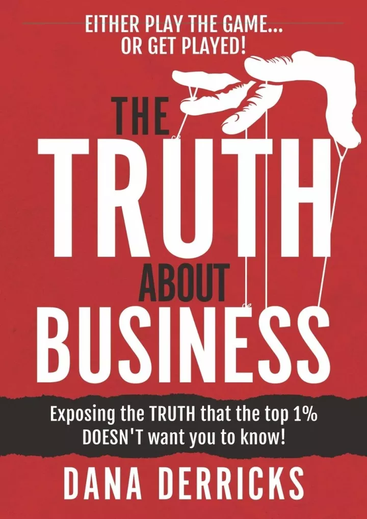 pdf read online the truth about business what