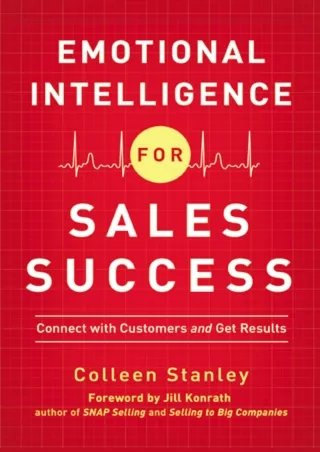 PDF/READ Read ebook [PDF]  Emotional Intelligence for Sales Success: Connect wit