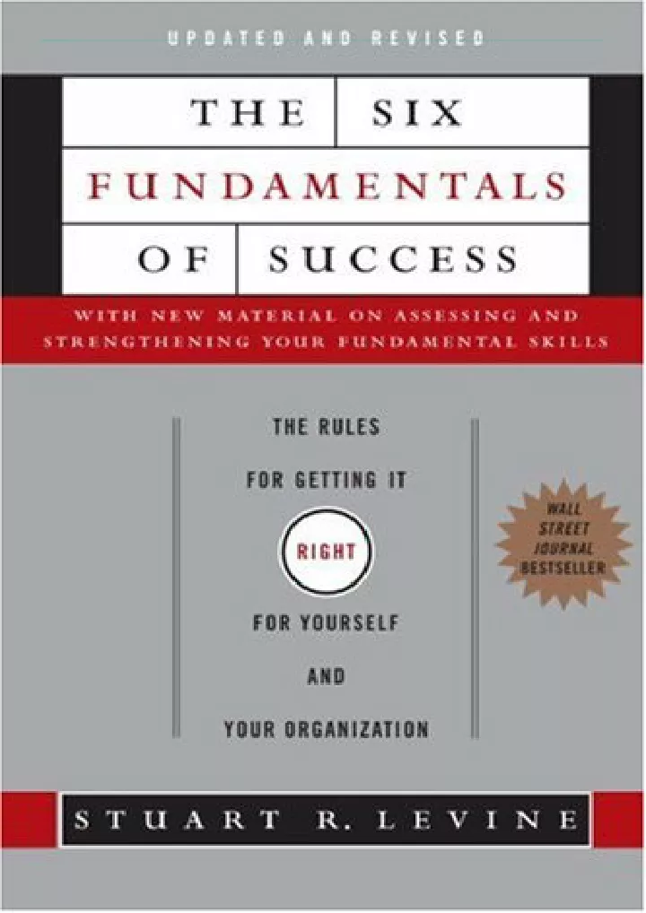 pdf the six fundamentals of success the rules