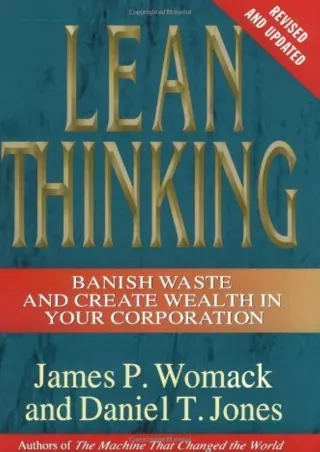 Read ebook [PDF] [PDF READ ONLINE]  Lean Thinking: Banish Waste and Create Wealt