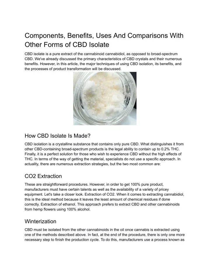 components benefits uses and comparisons with