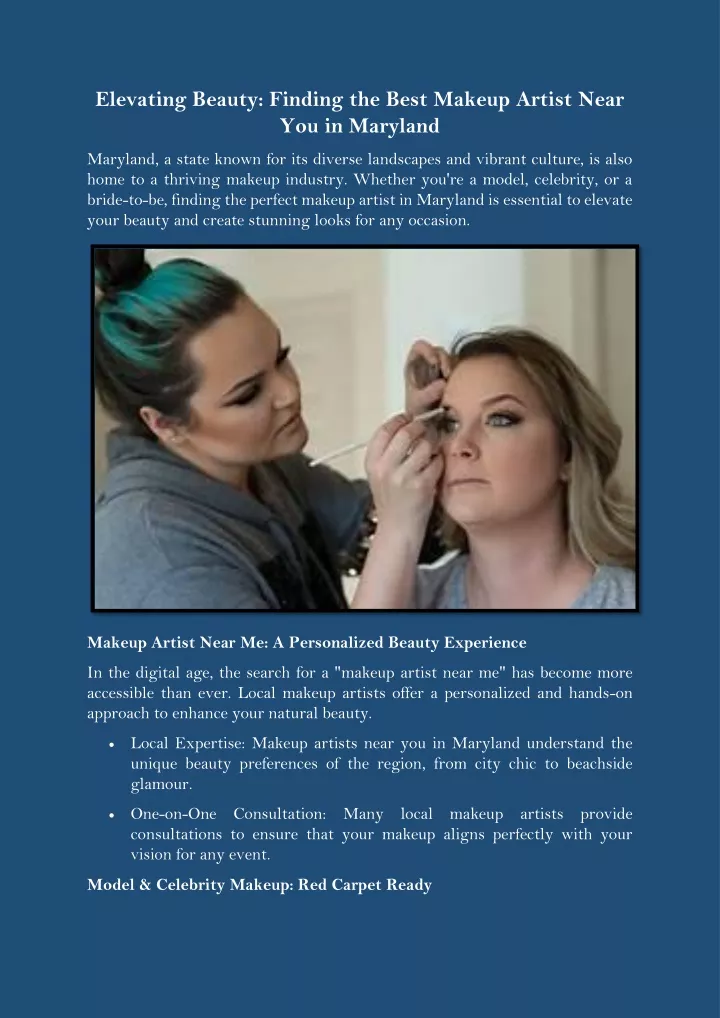 elevating beauty finding the best makeup artist