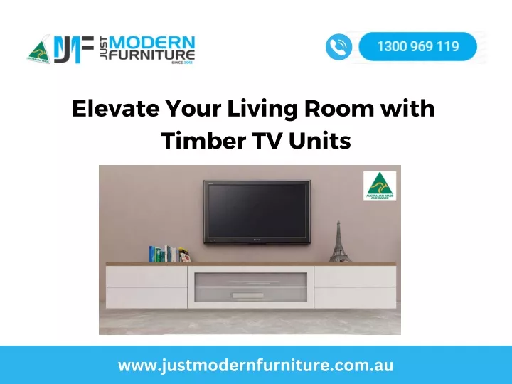 elevate your living room with timber tv units