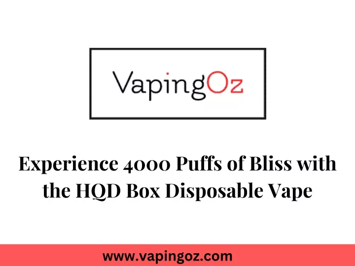 experience 4000 puffs of bliss with