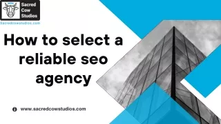How to select a reliable seo agency