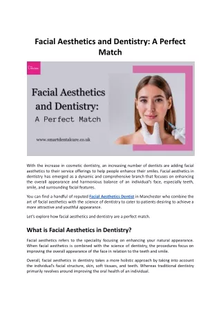 _Facial Aesthetics and Dentistry_ A Perfect Match