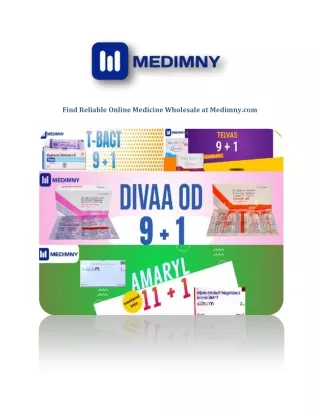 Find Reliable Online Medicine Wholesale at Medimny.com