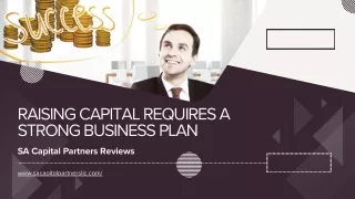 Raising Capital: The Importance of a Strong Business Plan | SA Capital Partners