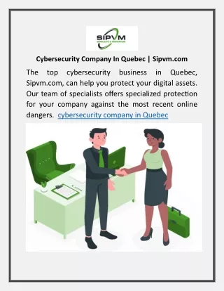 Cybersecurity Company In Quebec