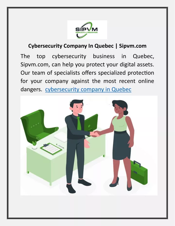 cybersecurity company in quebec sipvm com