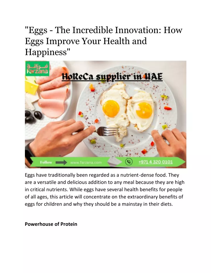 eggs the incredible innovation how eggs improve