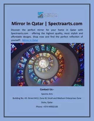 Mirror In Qatar | Spectraarts.com