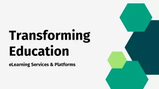 eLearning Services & Platforms