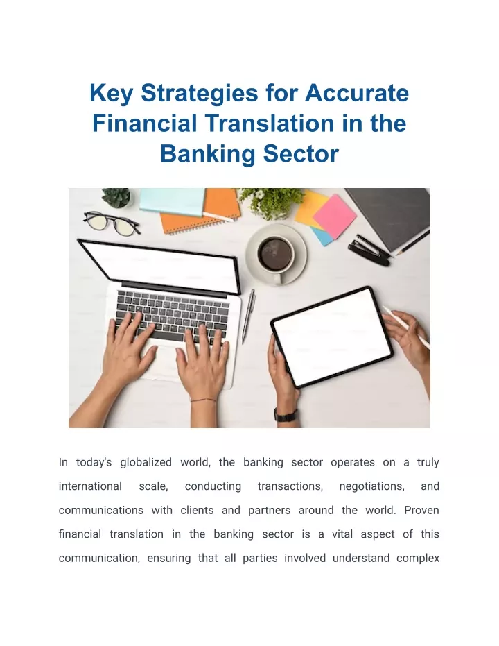 key strategies for accurate financial translation