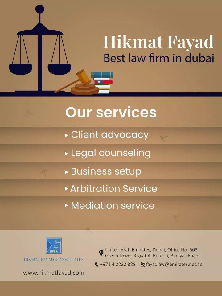 hikmat fayad best law frm in dubai