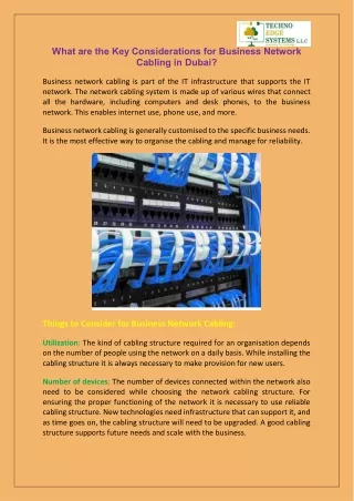 what are the key considerations for business
