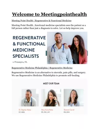 welcome to meetingpointhealth