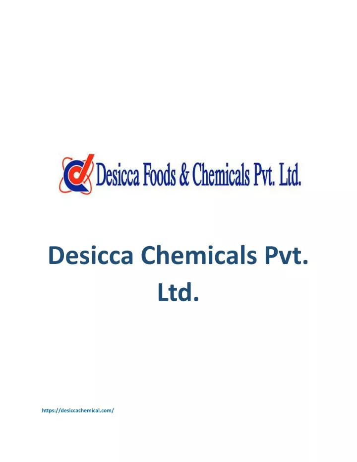 desicca chemicals pvt ltd