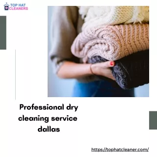 professional dry cleaning service dallas